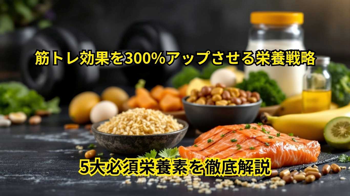 筋トレ効果を300%アップさせる栄養戦略