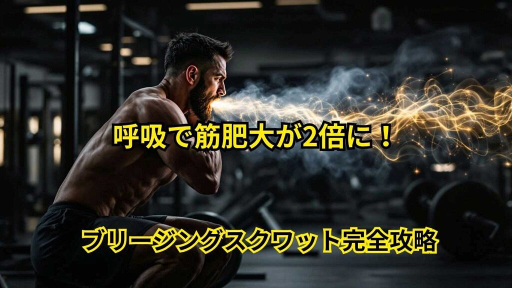 ブリージングスクワットで筋肥大が2倍