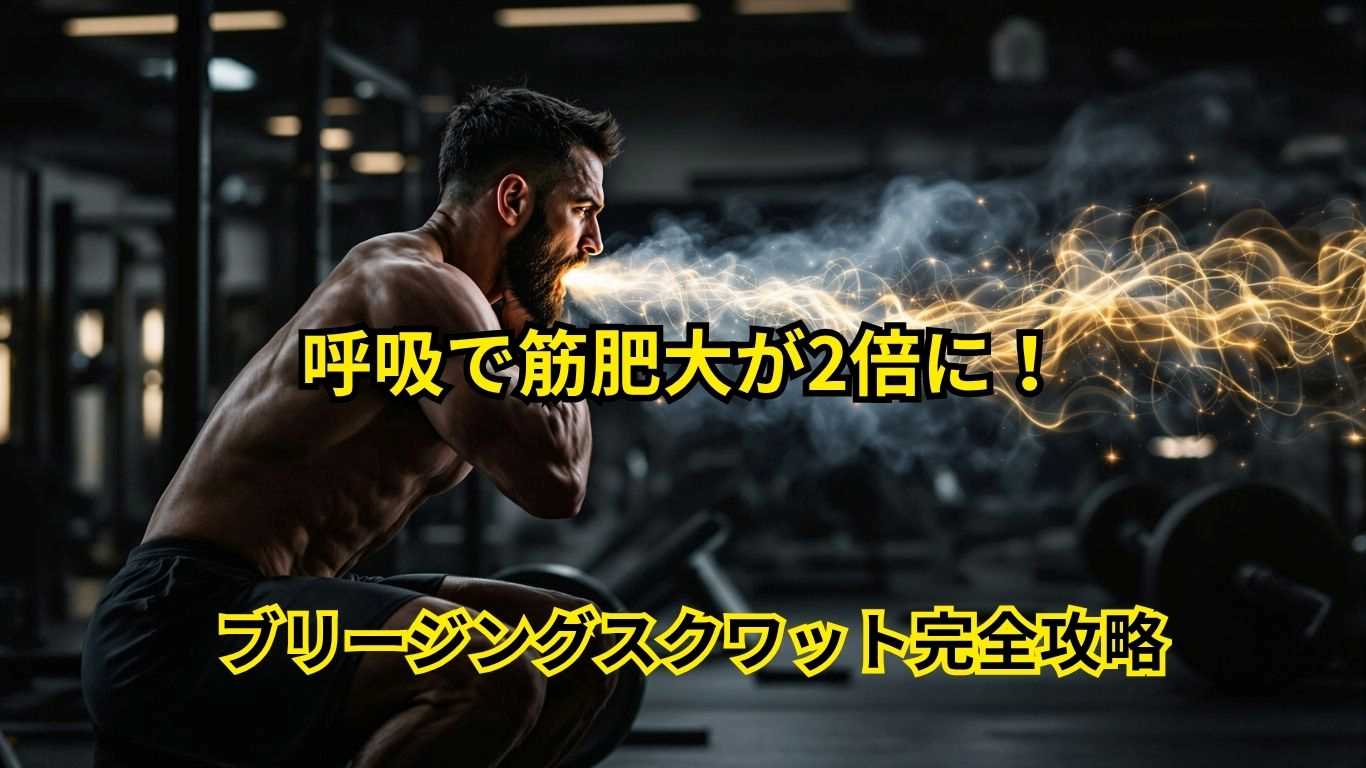 ブリージングスクワットで筋肥大が2倍