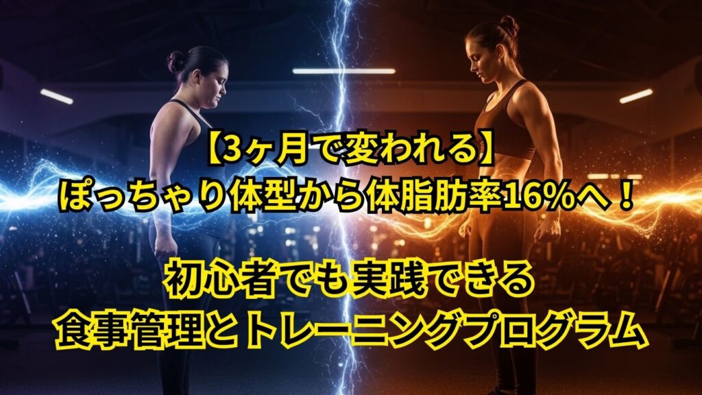 ぽっちゃり体型から体脂肪率16%へ