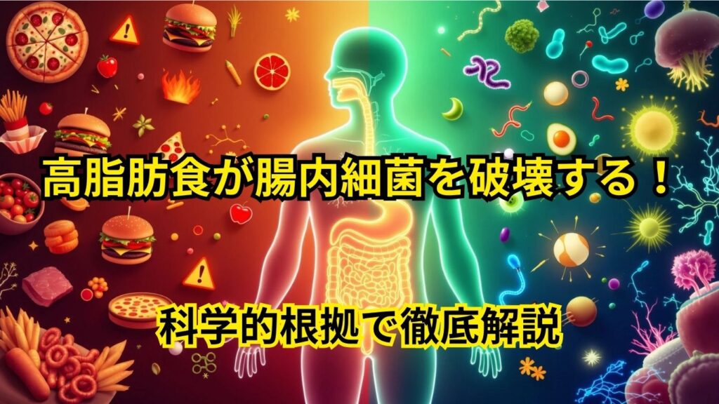 高脂肪食が腸内細菌を破壊