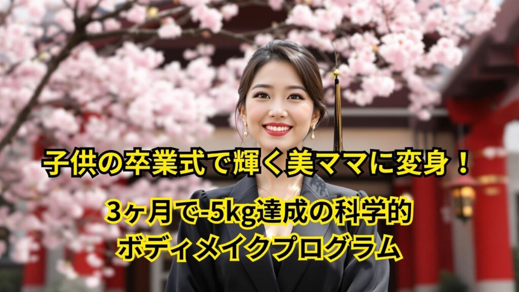 子供の卒業式で輝く美ママ