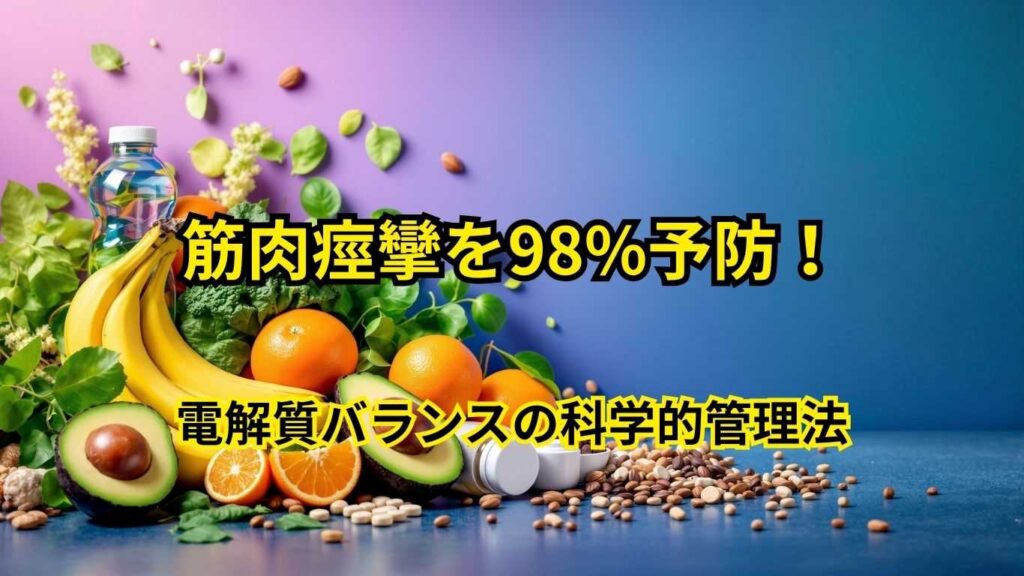 筋肉痙攣を98%予防