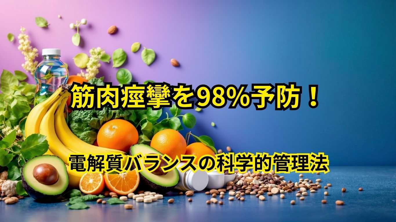 筋肉痙攣を98%予防