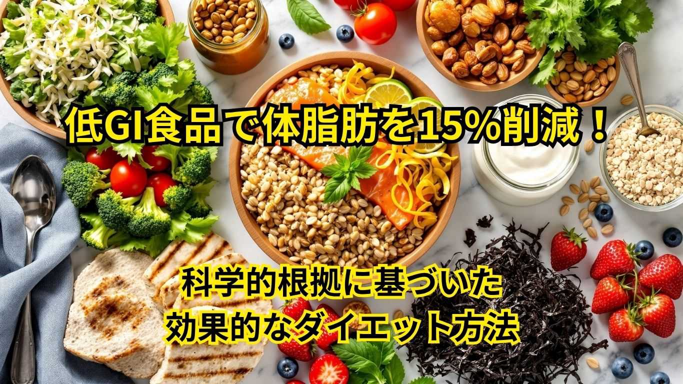 低GI食品で体脂肪を15%削減！