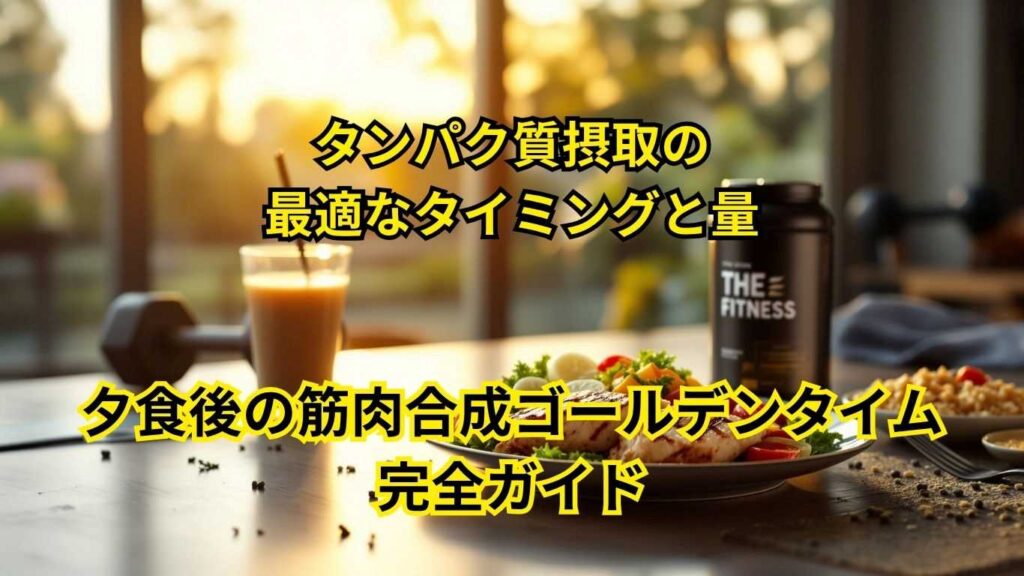 筋肉合成ゴールデンタイム