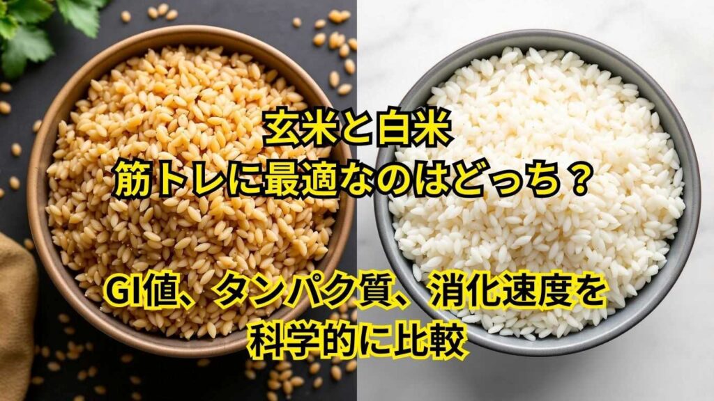 玄米と白米、筋トレに最適なのはどっち?