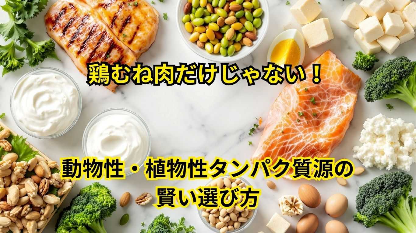 動物性・植物性タンパク質源の賢い選び方