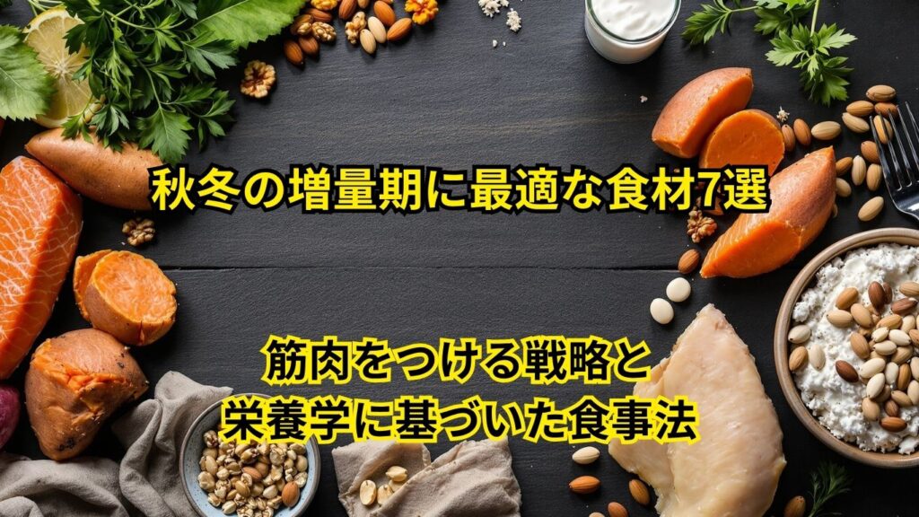 秋冬の増量期に最適な食材7選