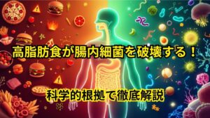 高脂肪食が腸内細菌を破壊