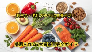 肌荒れ・老化の90%は栄養不足が原因!
