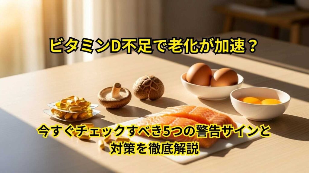 ビタミンD不足で老化が加速