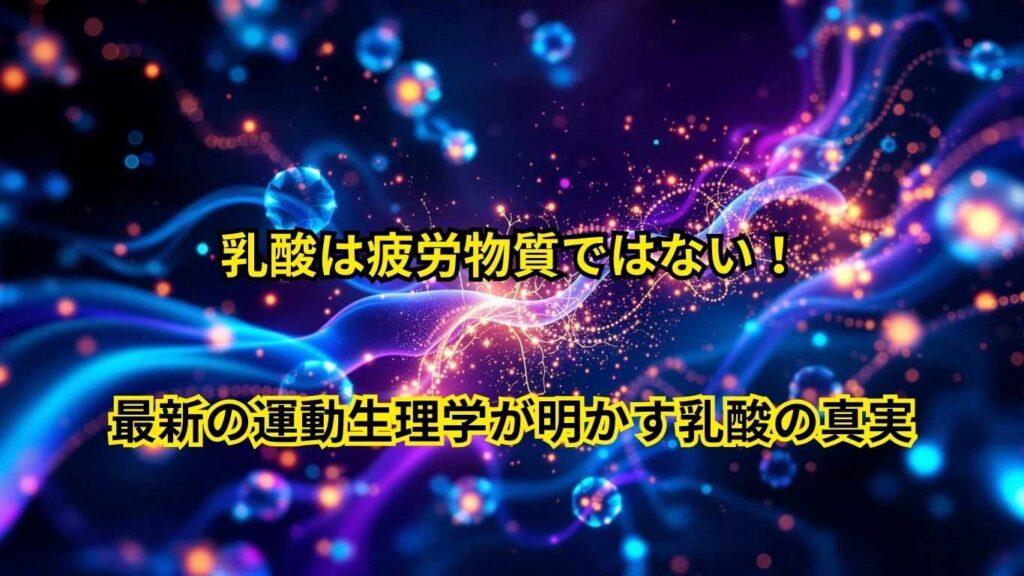乳酸は疲労物質ではない