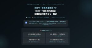 カロリー計算の基本ガイド