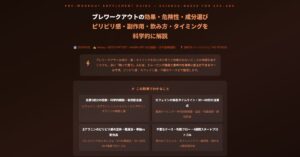 プレワークアウトの効果・危険性・成分選び