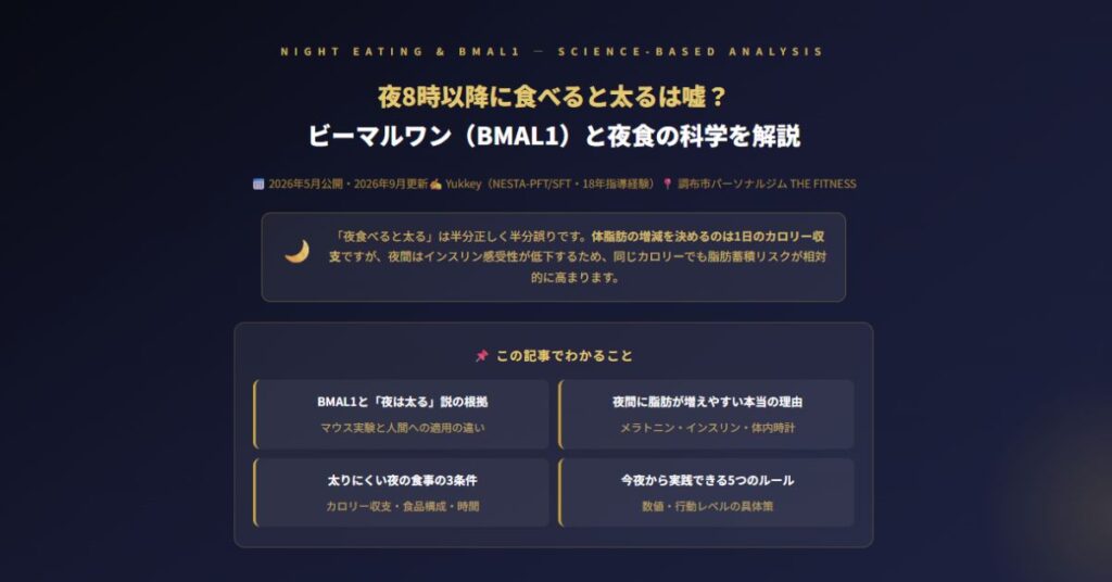 夜8時以降に食べると太るは嘘