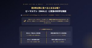 夜8時以降に食べると太るは嘘