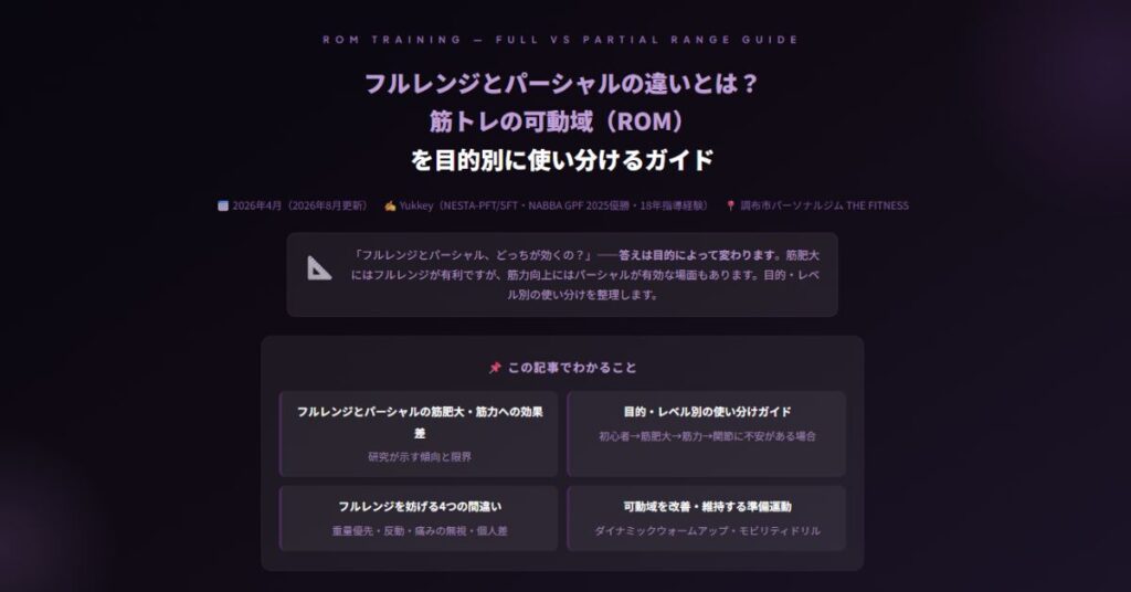 フルレンジとパーシャル