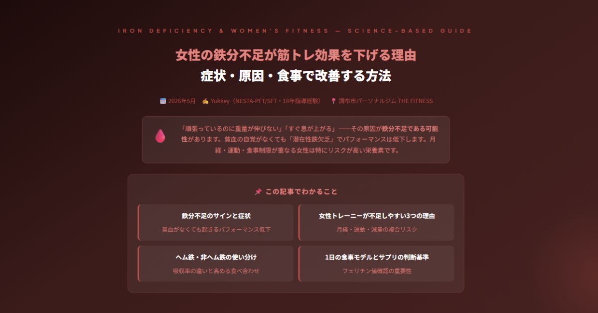 女性の鉄分不足