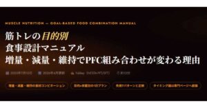 筋トレの目的別・食事設計マニュアル