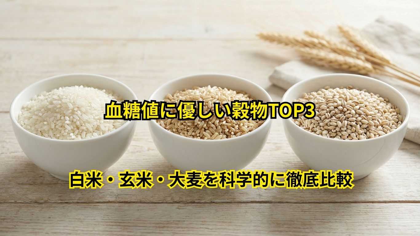 血糖値に優しい穀物TOP3