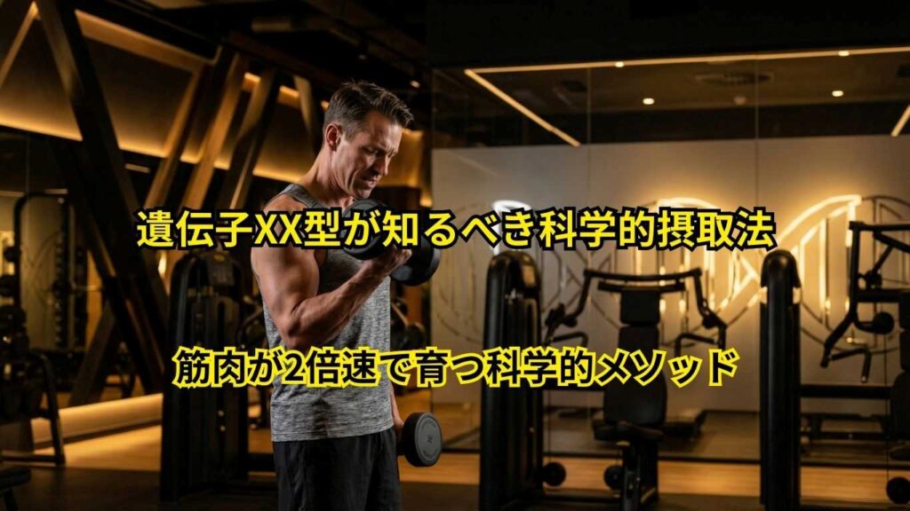 40代から始める遺伝子タイプ別トレーニング戦略