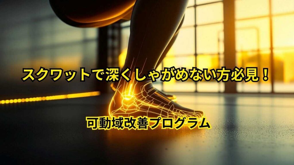 スクワットで深くしゃがめない