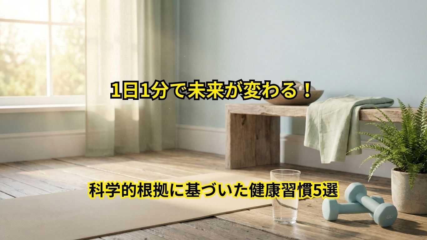 超簡単健康習慣5選