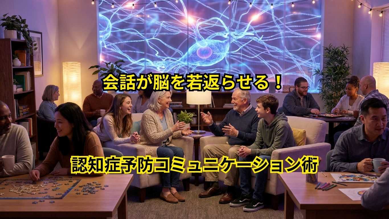 会話とコミュニケーションで認知症リスクを40%削減