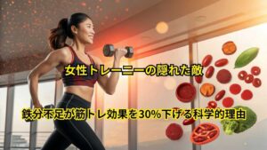 鉄分不足が筋トレ効果を30%下げる
