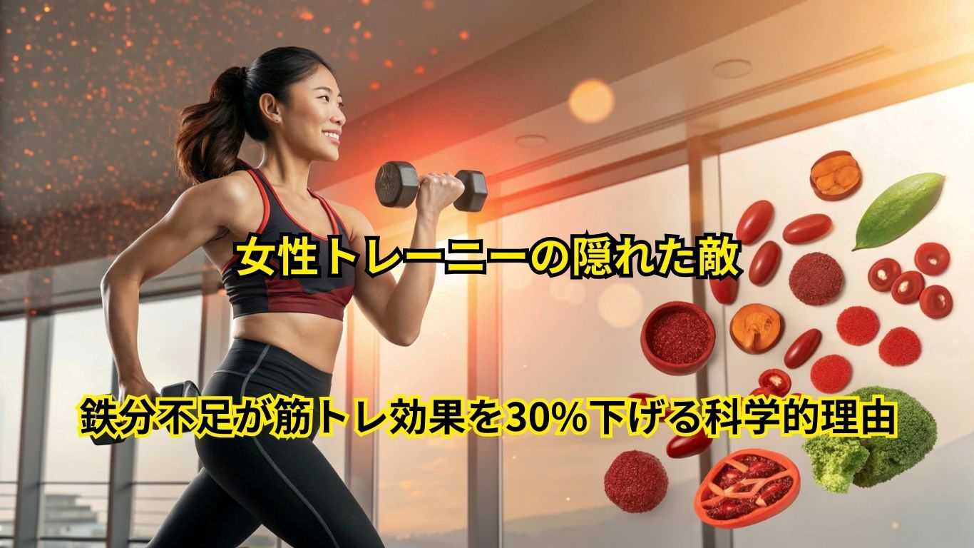 鉄分不足が筋トレ効果を30%下げる