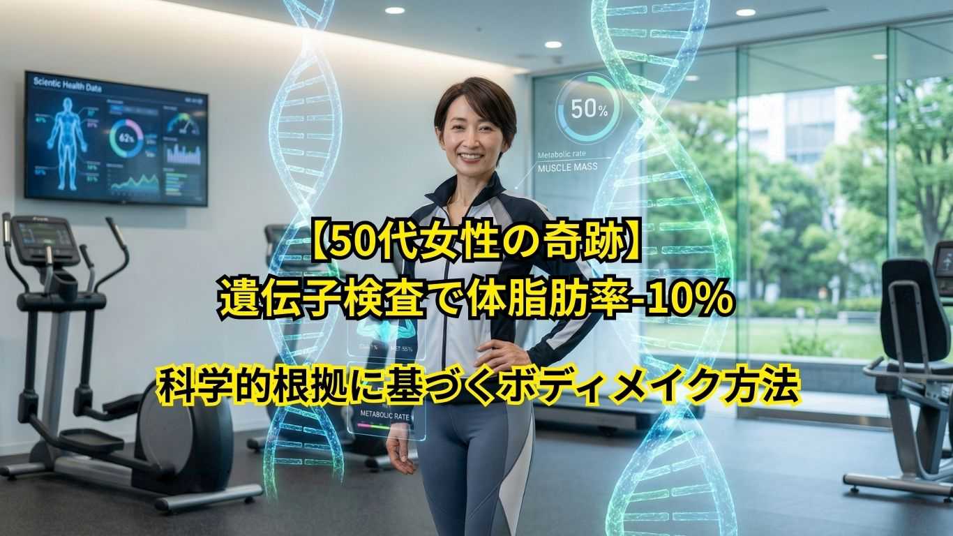 遺伝子検査で体脂肪率-10%