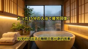 科学的入浴法で睡眠の質が劇的改善