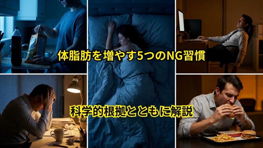 無意識にやってしまう体脂肪を増やす5つのNG