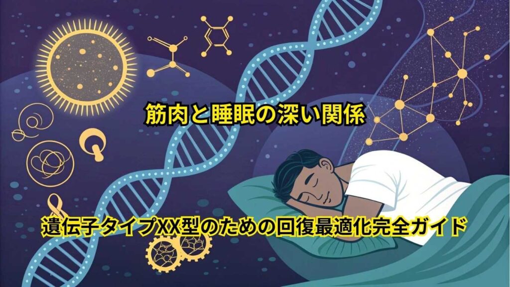 睡眠で筋肉回復を3倍加速する方法