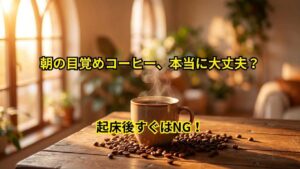 朝の目覚めコーヒー、実は起床直後はNG