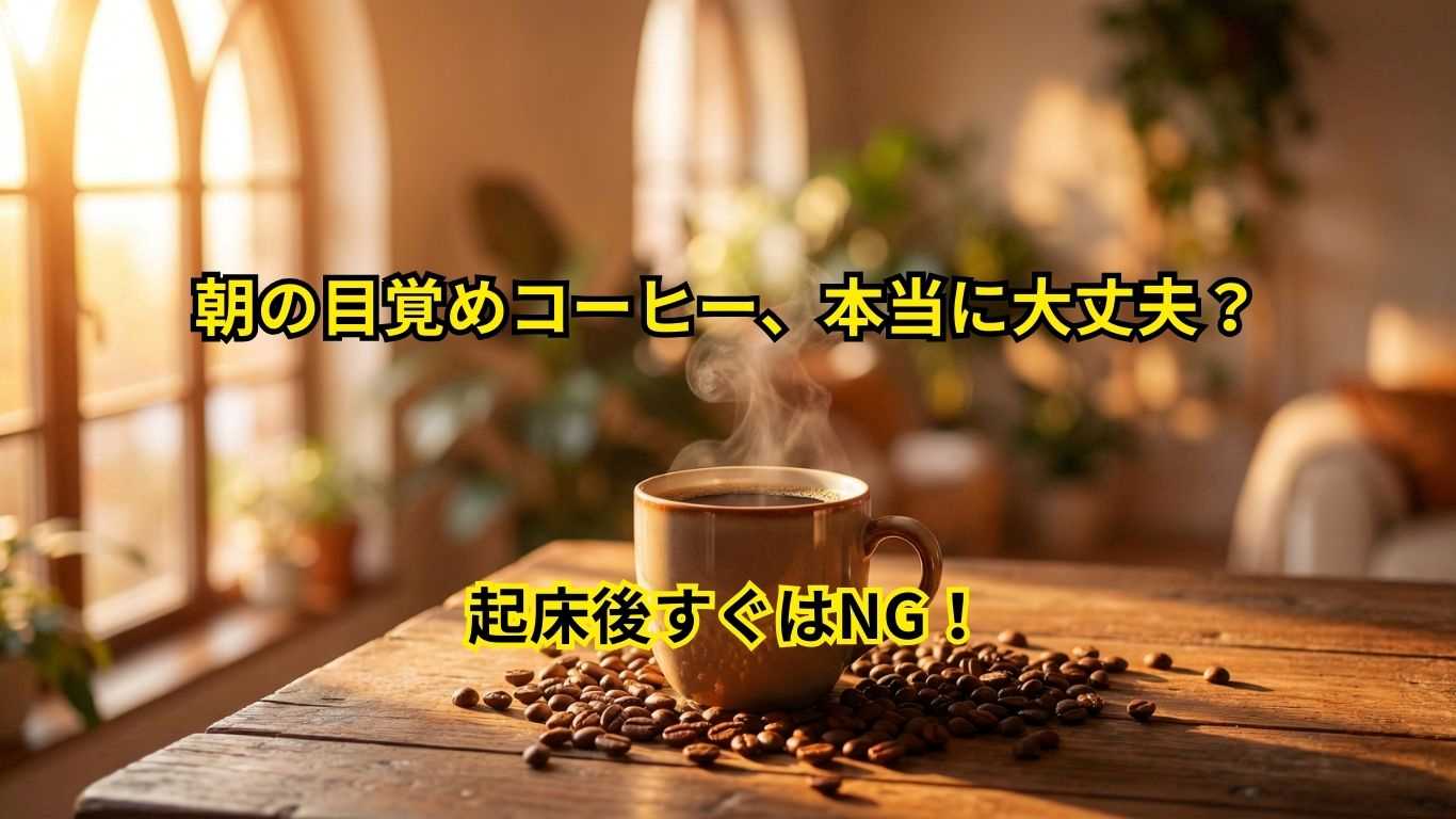 朝の目覚めコーヒー、実は起床直後はNG