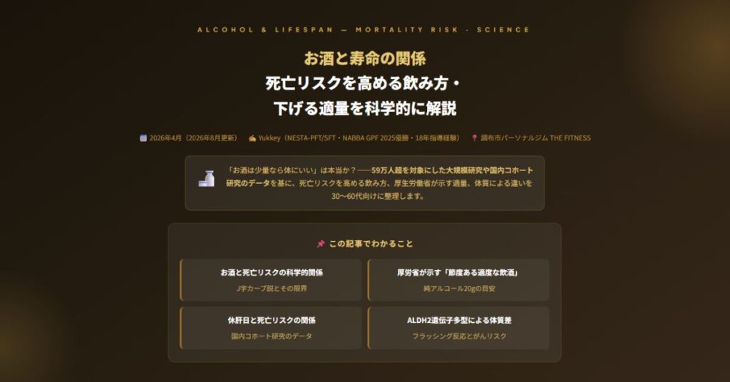 お酒と寿命の関係