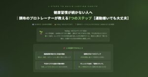 健康習慣が続かない人へ