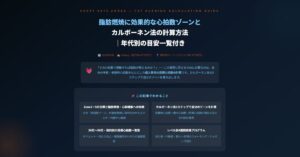 脂肪燃焼に効果的な心拍数ゾーン