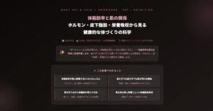 体脂肪率と肌の関係