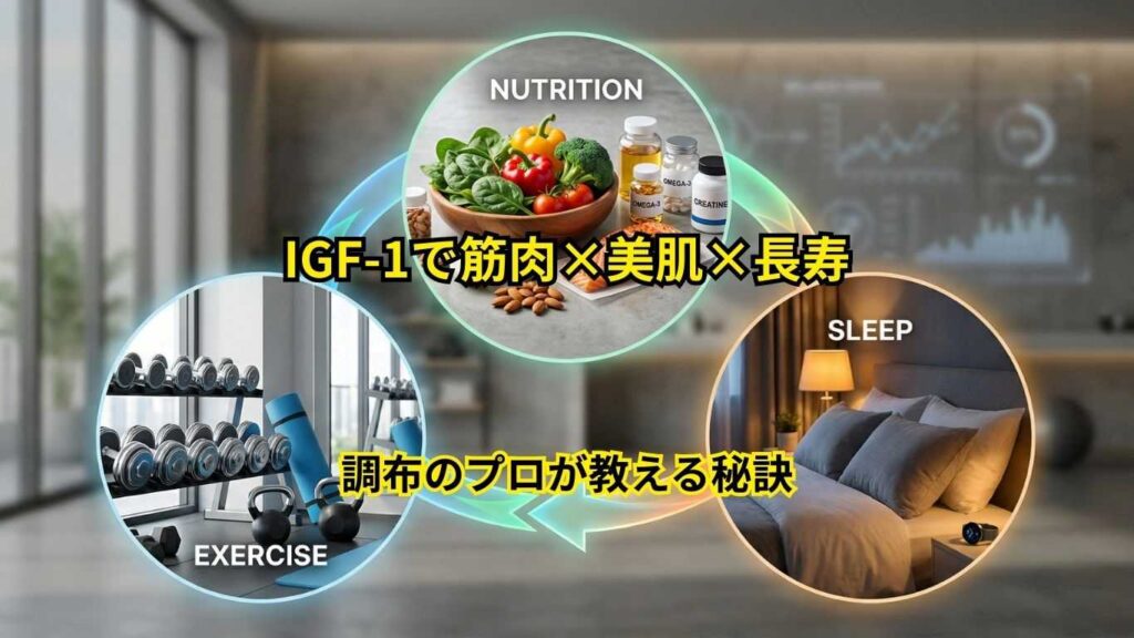 IGF-1で筋肉×美肌×長寿