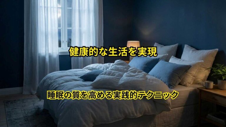 今夜から実践できる寝つき改善法