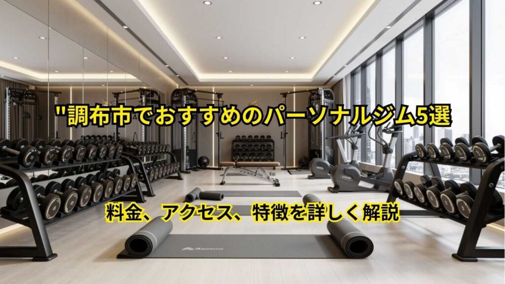 調布市でおすすめのパーソナルジム5選