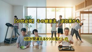 その健康法、逆効果かも