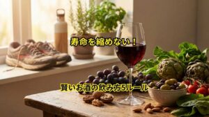 適量の飲酒で健康寿命を延ばす
