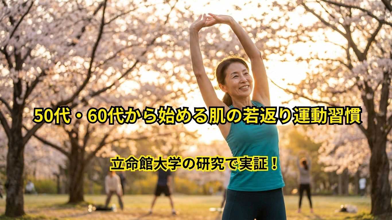50代・60代の輝く肌を作る運動習慣
