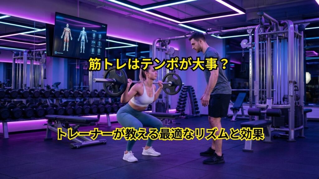 筋トレのテンポ