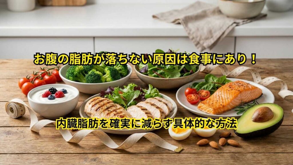 お腹の脂肪が落ちない原因は食事にあり