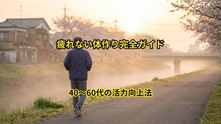 40〜60代の活力向上法